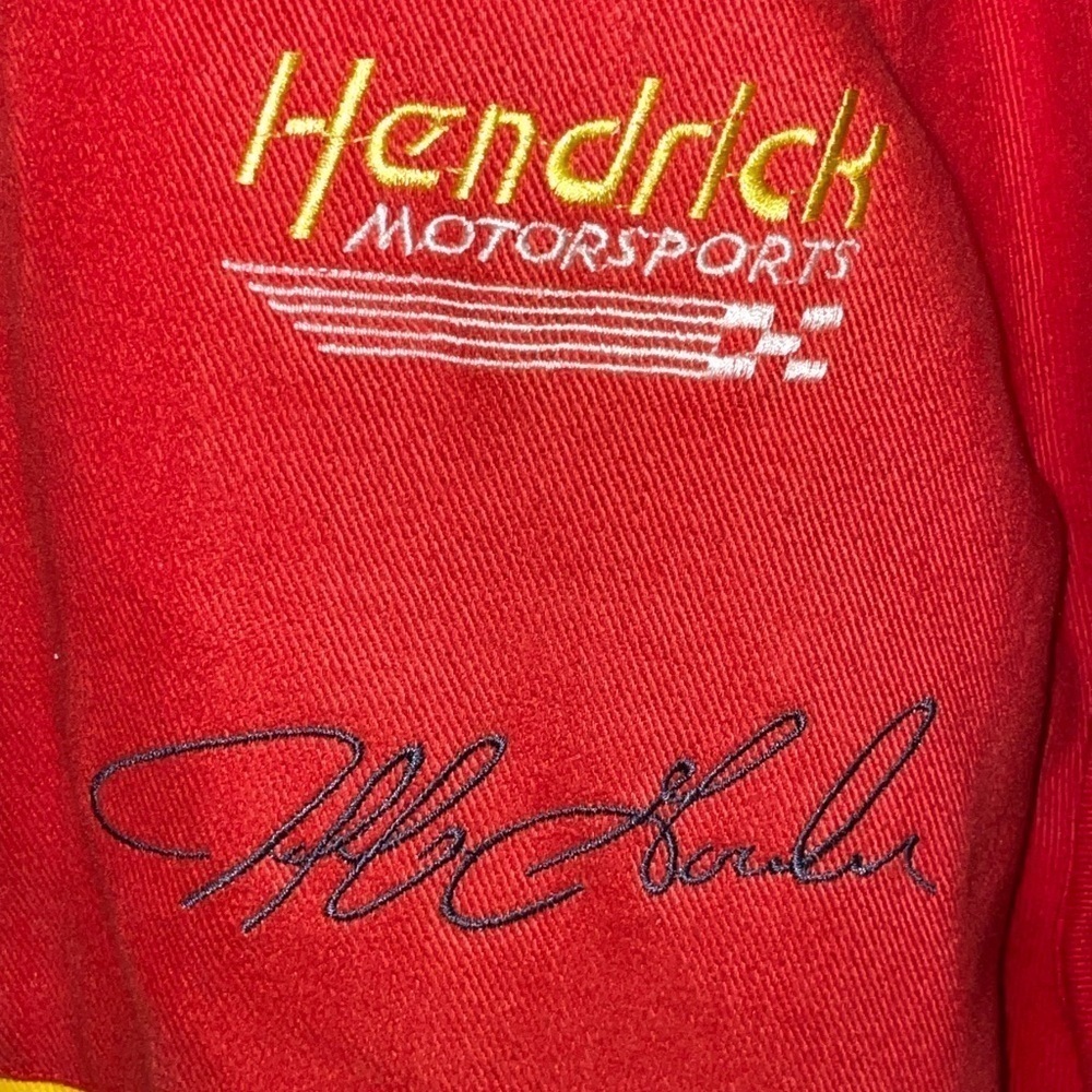 Vintage 90s Hamilton Nascar Jeff Gordon Racing Jacket Winston Cup Med Made USA - Picture 14 of 15